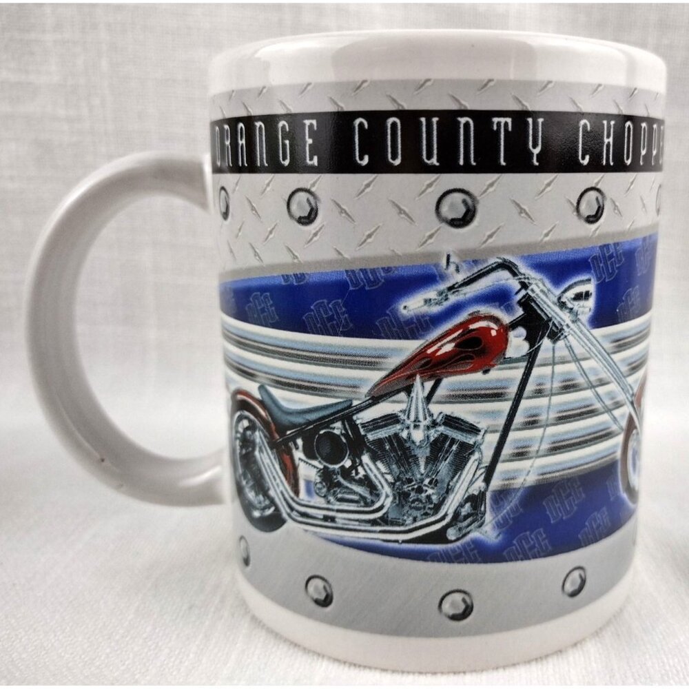 Orange County Choppers Mug Coffee Cup Red Chopper #31599 2005 8 Oz Vintage